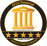 efcu financial rated 5 stars by bauer